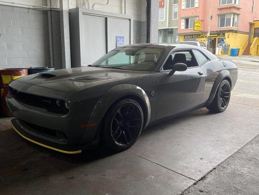 Dodge Challenger Hellcat for brake service