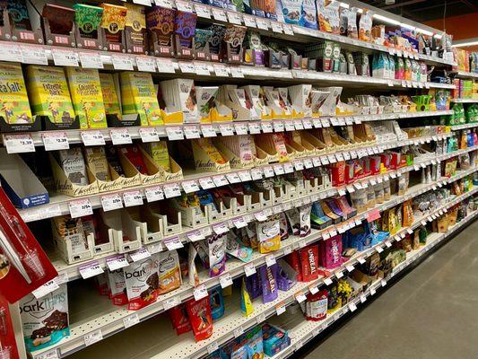 Chocolate and candy aisle