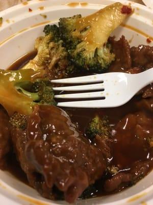 Beef & Broccoli with Garlic Sauce (Small order with White Rice - $6.15)