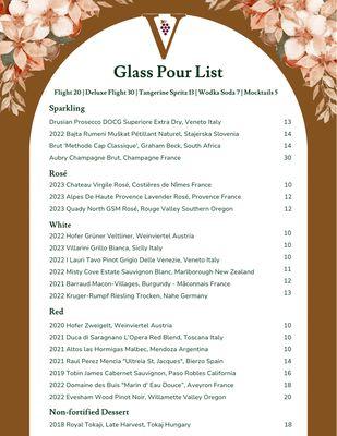 Newly updated  menu to celebrate summer with flavor-bursting and refreshing Wines of Summer bottles.