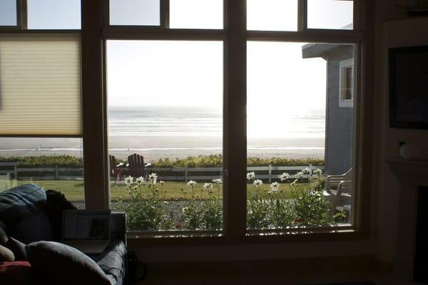 View from the living room of Molly's Lighthouse.