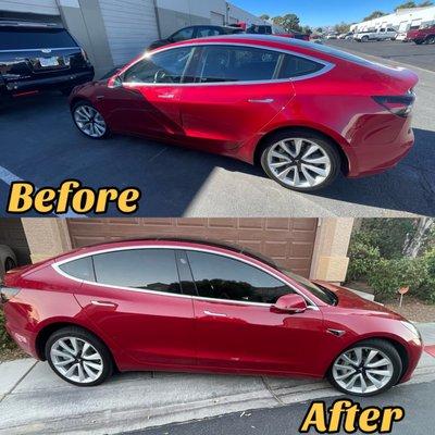 Stock windows vs Desert Customs Window Tint