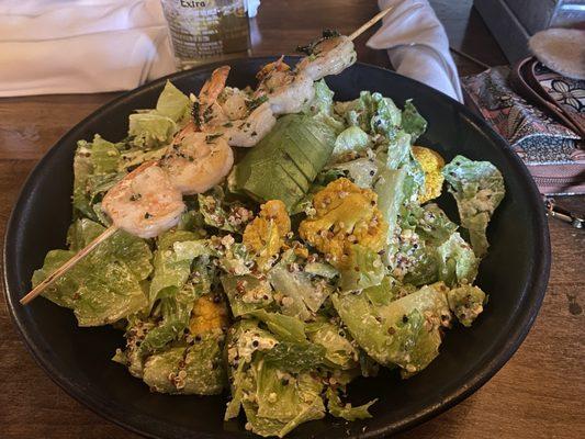 Salad + shrimp