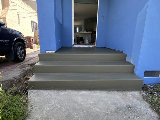 New Stairs on this porch. This house was a full remodel