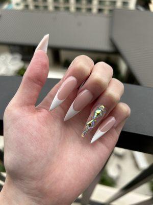 Acrylic stiletto nails