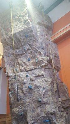 Rock climbing with suspension cables, no belay needed.  3 levels for you exploration.