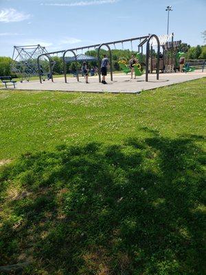 Playground with nearly zero shade.