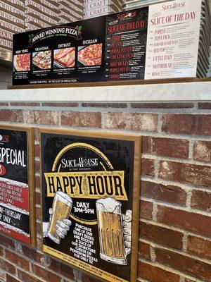 Happy hour and daily specials!