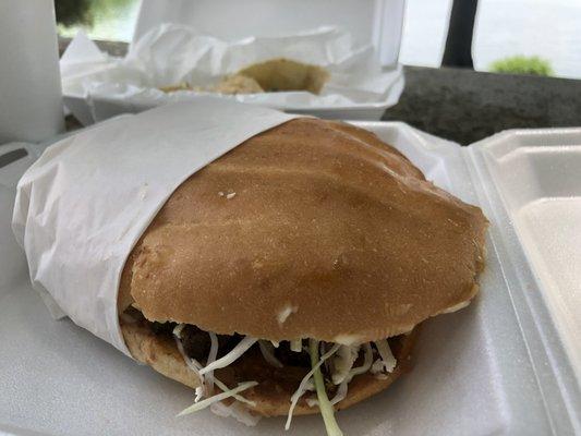 Carne Asada (Beef Steak) torta