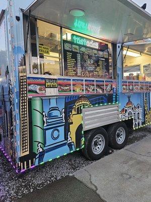 Side View Of The Food Truck As They're Making My Order!