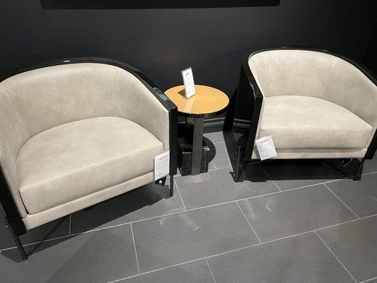 Cantoni Furniture Design Studio Irvine, CA #realleather accent chairs GORGEOUS