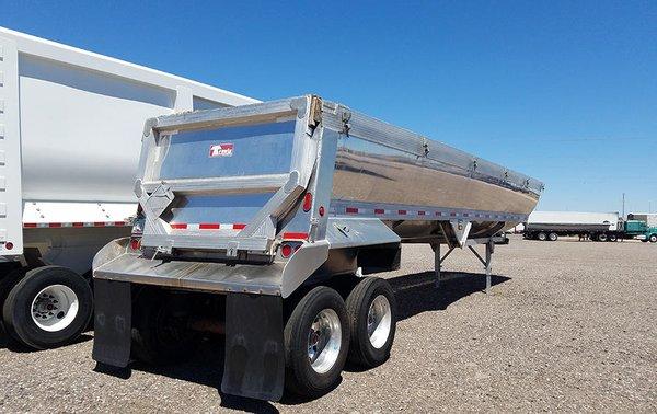 Used aluminum end dump trailer