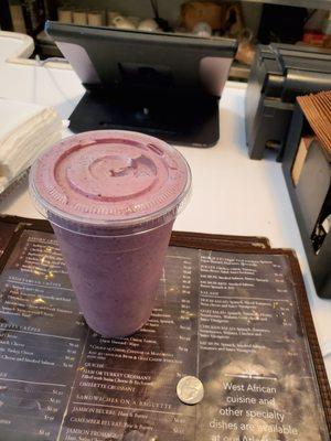 PB&J Smoothie. Very good.