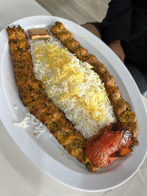 Chicken koubideh plate