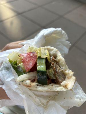 Lamb and beef gyro