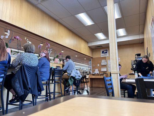 Unfortunate sit-in eating area. Can't really call it a cafe.