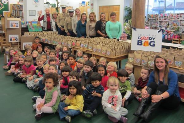 PPA students and faculty give back!  During "Letter H is for Helping Week" the students pack goodybags for US soldiers overseas!