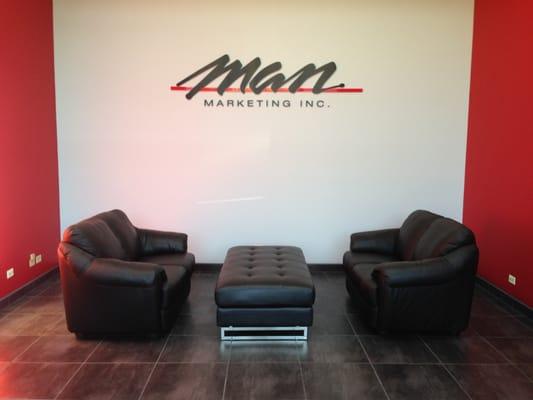 Welcome to our lobby at MAN Marketing