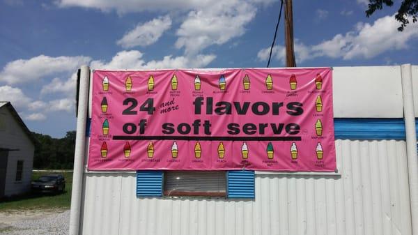 So many soft serve flavors