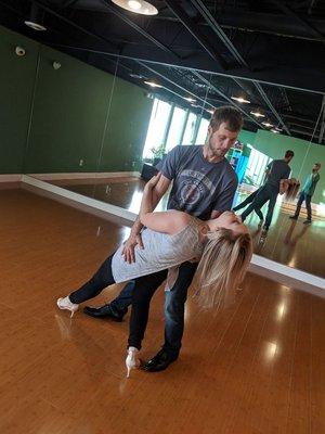 Getting practice in for their big day! Start your wedding dance today!