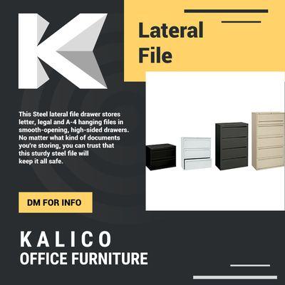 Lateral File Cabinet tony@kalicofurniture.com (626) 333-7799 www.KalicoFurniture.com