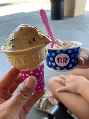 Carmel macchiato and cookies and cream