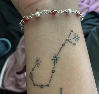 Messed up an EASY A$$ constellation tat.