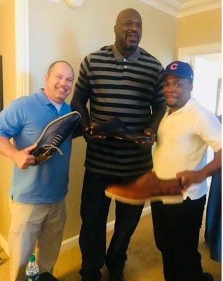 Delivering size 22's to Shaq!