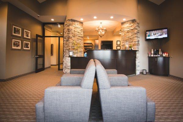 JMG Dentistry's Family Reception Area