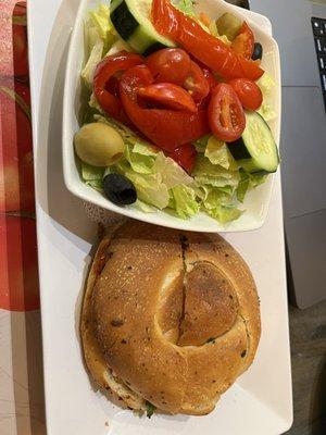 Panini and salad