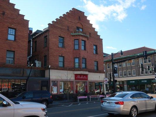 Corner storefront