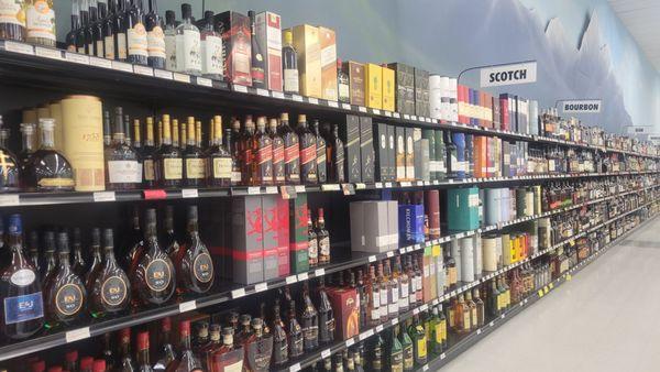 Endless wall of booze