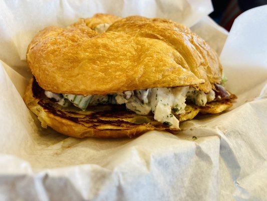 Chicken Salad Sandwich on a Croissant