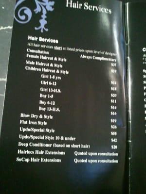 Hair services