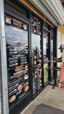 Order your food thru a window outside of the restaurant.