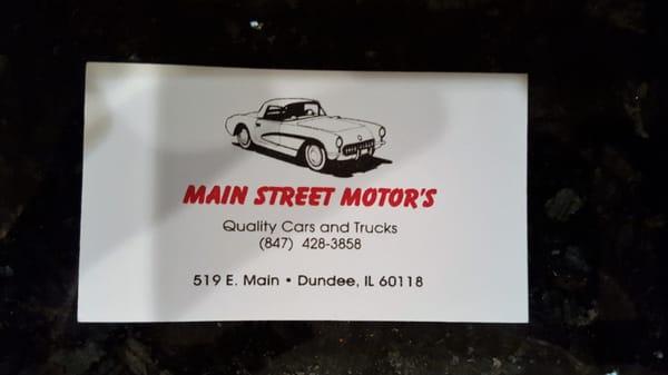 The main showroom is located on Main St. in beautiful downtown Dundee.