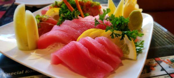 X4. Tuna Sashimi X11. Seared Tuna Sashimi