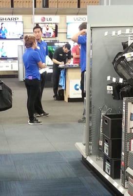 Horrible customer service. 10 minutes of watching 3-4 Best Buy employees chit chat, type on phones etc.