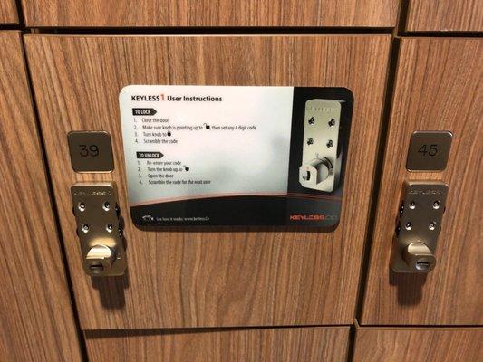 Lockers included