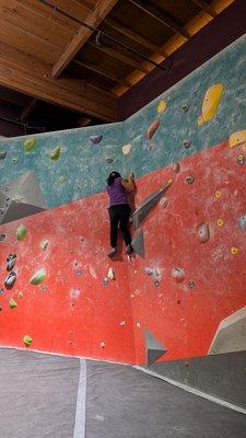 Lots of variety for different bouldering levels