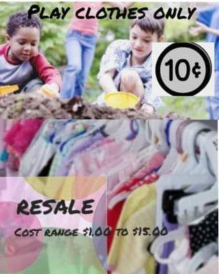 Play clothes only 10 cent baby to 14/16 kids