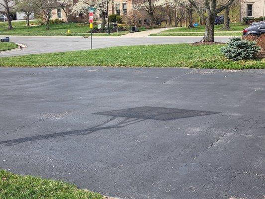 old crappy blacktop