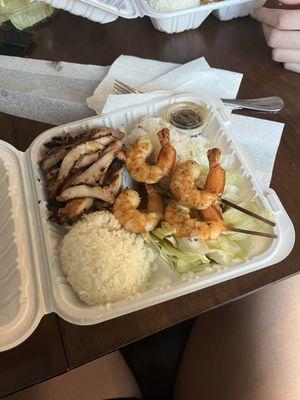 Chicken and shrimp Teriyaki