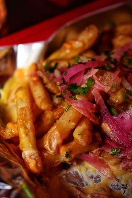 Loaded Fries with Mushroom Tempura