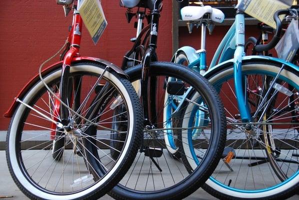 Bikes out front