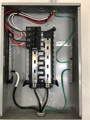 New 100A panel for 2 Tesla chargers.