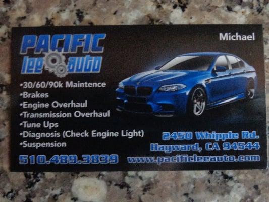 I laughed when Mike gave my wife a bunch of business cards (my parents are loyal customers too, and will help spread the word).