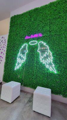 Angel wings wall