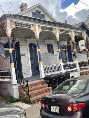 Beautiful shotgun houses built by the French