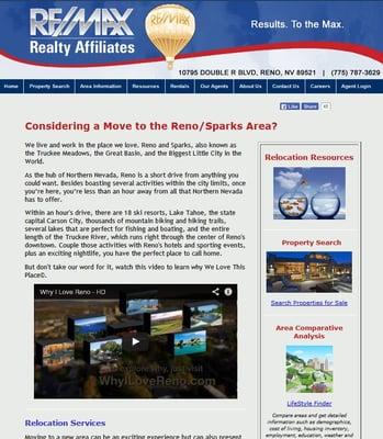 Are you considering a move to the Reno/Sparks area? Visit renotothemax.com for detailed relocation information.